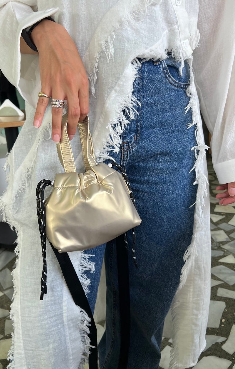 Zuri Bag Mini Crossover - Light Gold - Image 2